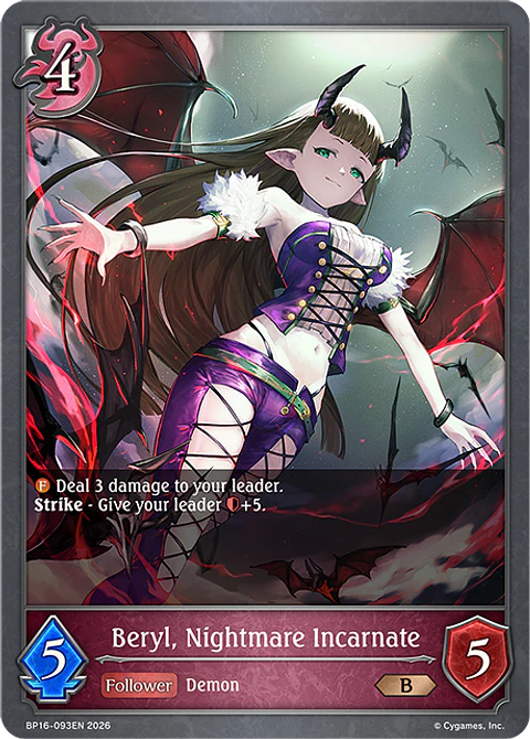 Beryl, Nightmare Incarnate - BP16-093EN - Bronze