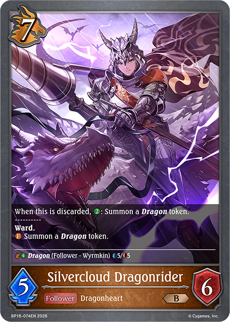 Silvercloud Dragonrider - BP16-074EN - Bronze 1
