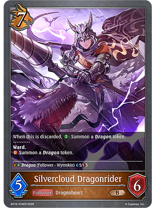 Silvercloud Dragonrider - BP16-074EN - Bronze