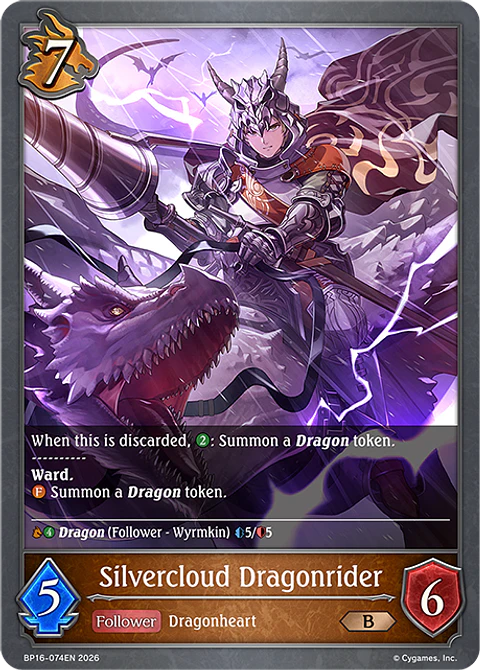 Silvercloud Dragonrider - BP16-074EN - Bronze