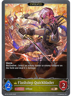 Flashstep Quickblader (Evolved) - BP16-033EN - Bronze