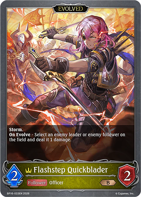 Flashstep Quickblader (Evolved) - BP16-033EN - Bronze