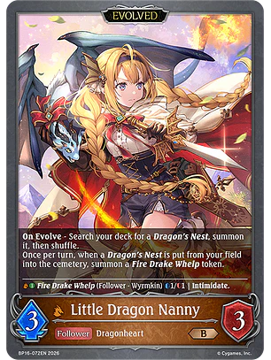 Little Dragon Nanny (Evolved) - BP16-072EN - Bronze