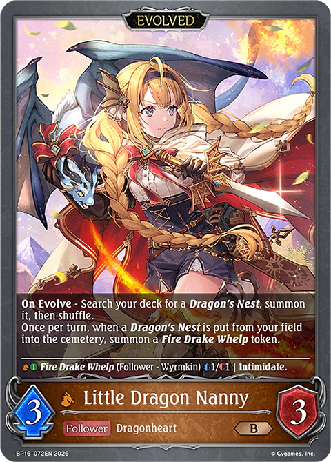 Little Dragon Nanny (Evolved) - BP16-072EN - Bronze