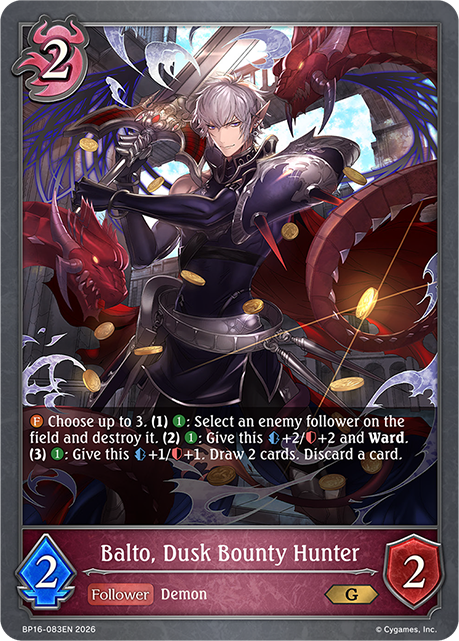 Balto, Dusk Bounty Hunter - BP16-083EN - Gold 1