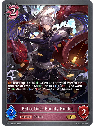 Balto, Dusk Bounty Hunter - BP16-083EN - Gold
