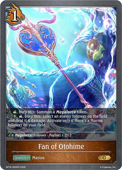 Fan of Otohime - BP16-065EN - Gold