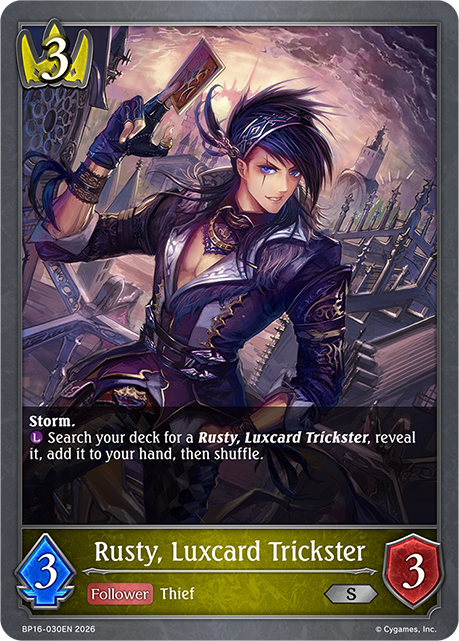 Rusty, Luxcard Trickster - BP16-030EN - Silver 1