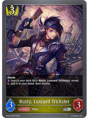 Rusty, Luxcard Trickster - BP16-030EN - Silver