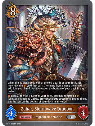 Zahar, Stormwave Dragoon - BP16-070EN - Silver