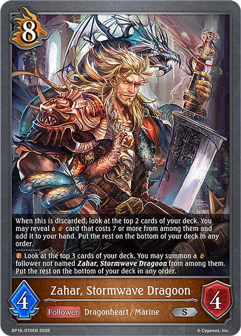 Zahar, Stormwave Dragoon - BP16-070EN - Silver