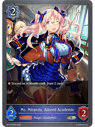 Ms. Miranda, Adored Academic - BP16-049EN - Silver