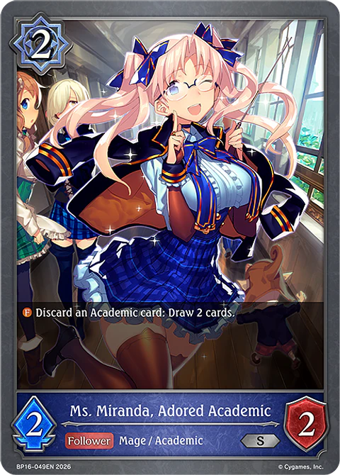 Ms. Miranda, Adored Academic - BP16-049EN - Silver