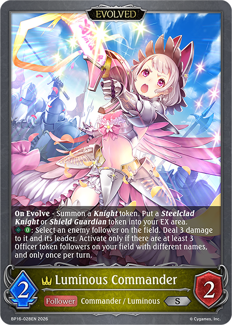 Luminous Commander (Evolved) - BP16-028EN - Silver 1