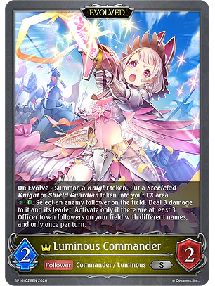 Luminous Commander (Evolved) - BP16-028EN - Silver