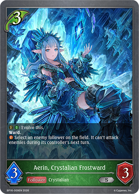 Aerin, Crystalian Frostward - BP16-009EN - Silver 1