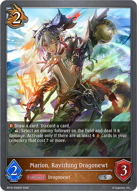 Marion, Ravishing Dragonewt - BP16-068EN - Silver