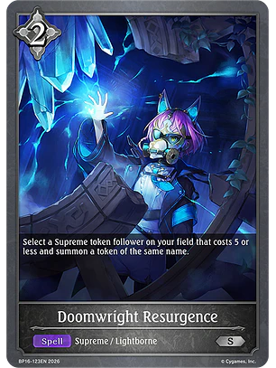 Doomwright Resurgence - BP16-123EN - Silver
