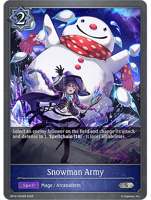 Snowman Army - BP16-050EN - Silver