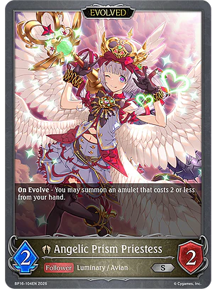 Angelic Prism Priestess (Evolved) - BP16-104EN - Silver