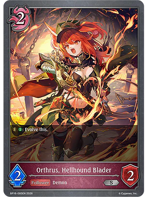 Orthrus, Hellhound Blader - BP16-085EN - Silver