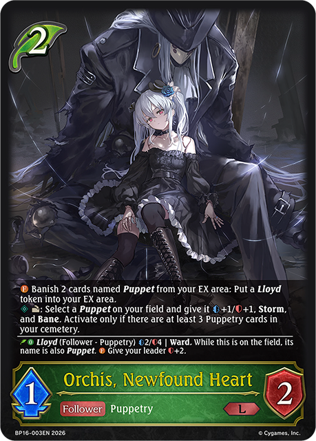 Orchis, Newfound Heart - BP16-003EN - Legendary 1