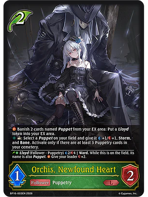 Orchis, Newfound Heart - BP16-003EN - Legendary