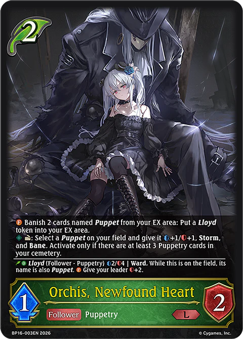 Orchis, Newfound Heart - BP16-003EN - Legendary