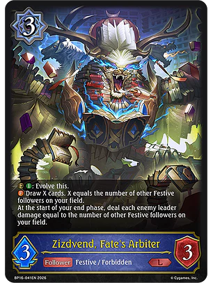 Zizdvend, Fate's Arbiter - BP16-041EN - Legendary