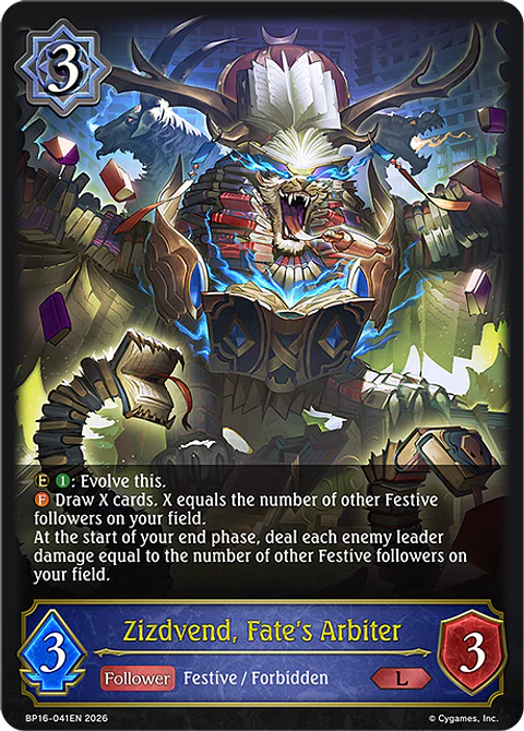 Zizdvend, Fate's Arbiter - BP16-041EN - Legendary