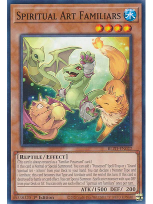 Spiritual Art Familiars - BLZD-EN022 - Common