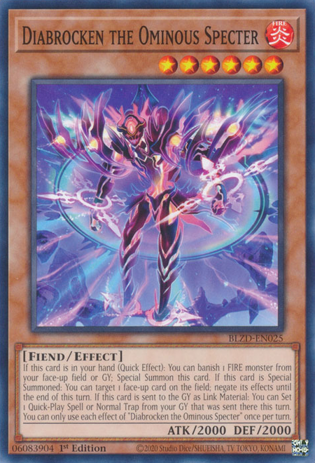 Diabrocken the Ominous Specter - BLZD-EN025 - Common 1
