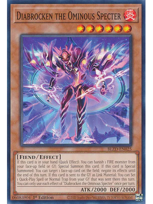 Diabrocken the Ominous Specter - BLZD-EN025 - Common