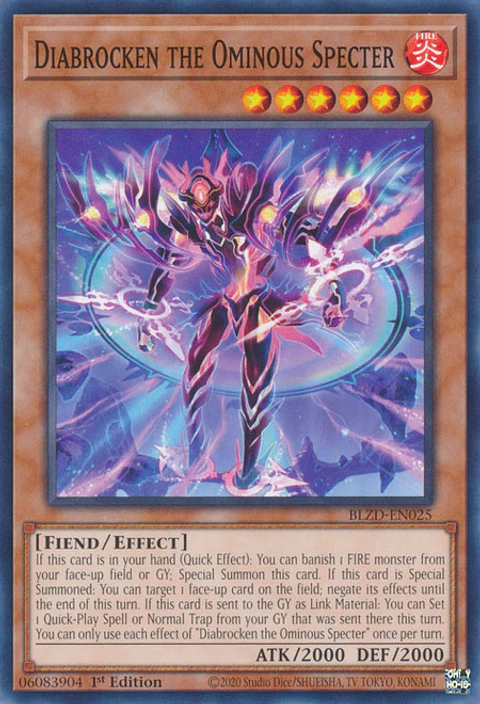 Diabrocken the Ominous Specter - BLZD-EN025 - Common