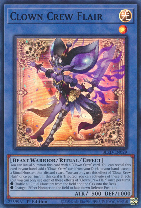 Clown Crew Flair - BLZD-EN029 - Super Rare 1