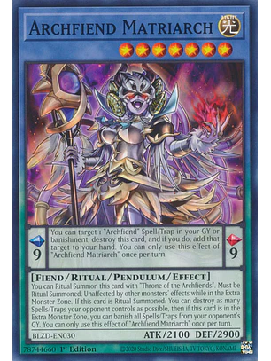 Archfiend Matriarch - BLZD-EN030 - Common