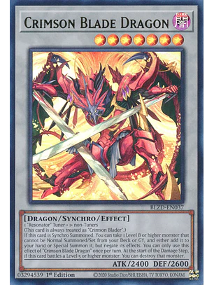 Crimson Blade Dragon - BLZD-EN037 - Ultra Rare