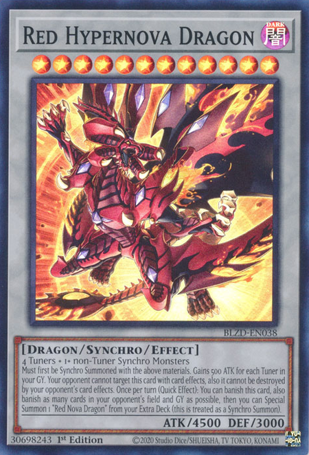 Red Hypernova Dragon - BLZD-EN038 - Super Rare 1