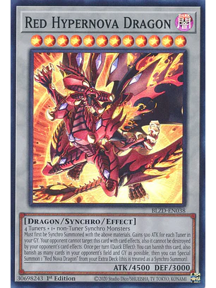 Red Hypernova Dragon - BLZD-EN038 - Super Rare