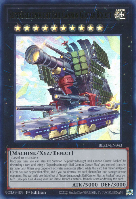 Superdreadnought Rail Cannon Gustav Rocket - BLZD-EN043 - Ultra Rare 1