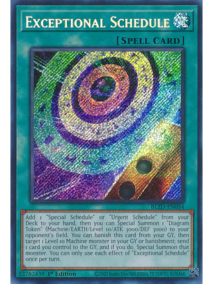 Exceptional Schedule - BLZD-EN054 - Secret Rare
