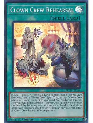 Clown Crew Rehearsal - BLZD-EN059 - Super Rare