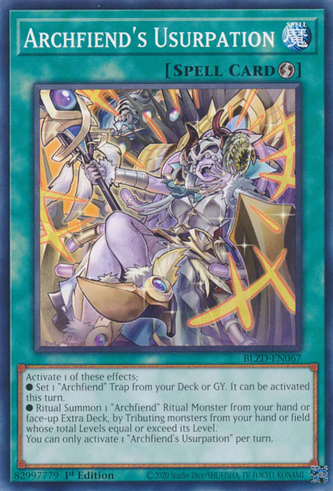 Archfiend's Usurpation - BLZD-EN067 - Common