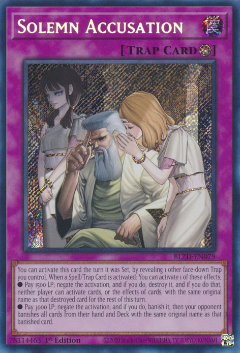 Solemn Accusation - BLZD-EN079 - Secret Rare 1