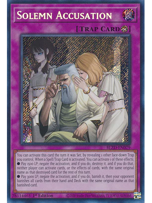 Solemn Accusation - BLZD-EN079 - Secret Rare