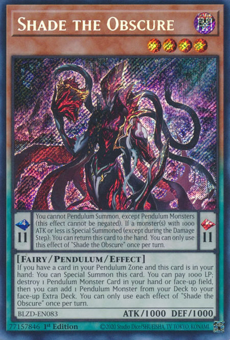 Shade the Obscure - BLZD-EN083 - Secret Rare 1