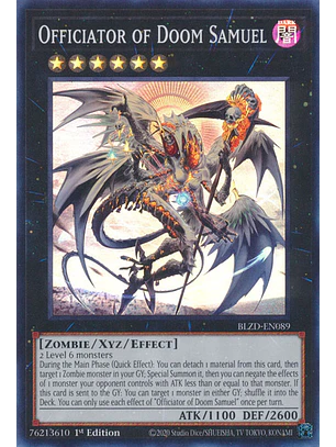 Officiator of Doom Samuel - BLZD-EN089 - Super Rare