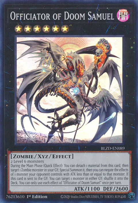 Officiator of Doom Samuel - BLZD-EN089 - Super Rare