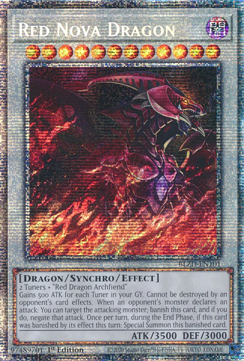 Red Nova Dragon - BLZD-EN101 - Starlight Rare