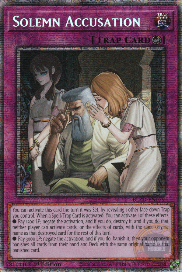 Solemn Accusation - BLZD-EN079 - Starlight Rare 1